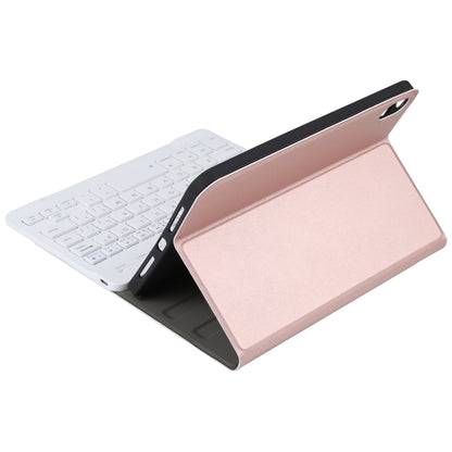 A06 Detachable Lambskin Texture Ultra-thin TPU Bluetooth Keyboard Leather Tablet Case with Stand For iPad mini 6 / mini 7 (Rose Gold) - For iPad mini by buy2fix | Online Shopping UK | buy2fix