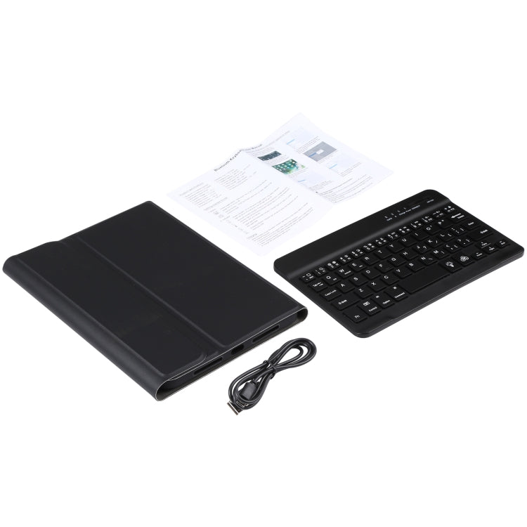 A06S Detachable Lambskin Texture Ultra-thin TPU Backlight Bluetooth Keyboard Leather Tablet Case with Stand For iPad mini 6 / mini 7 (Black) - For iPad mini by buy2fix | Online Shopping UK | buy2fix