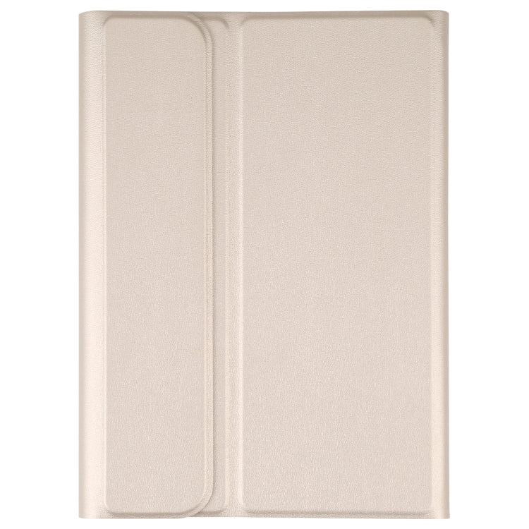 A06S Detachable Lambskin Texture Ultra-thin TPU Backlight Bluetooth Keyboard Leather Tablet Case with Stand For iPad mini 6 / mini 7 (Gold) by buy2fix