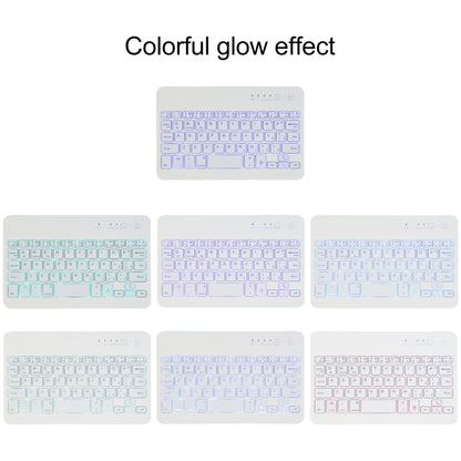 A06S Detachable Lambskin Texture Ultra-thin TPU Backlight Bluetooth Keyboard Leather Tablet Case with Stand For iPad mini 6 / mini 7 (Gold) by buy2fix