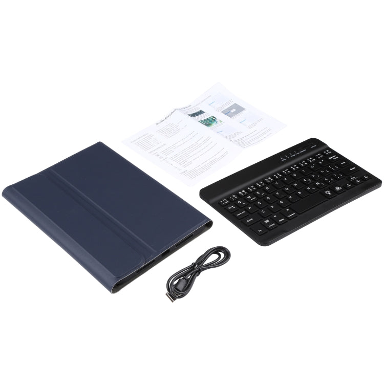 A06S Detachable Lambskin Texture Ultra-thin TPU Backlight Bluetooth Keyboard Leather Tablet Case with Stand For iPad mini 6 / mini 7 (Blue) - For iPad mini by buy2fix | Online Shopping UK | buy2fix