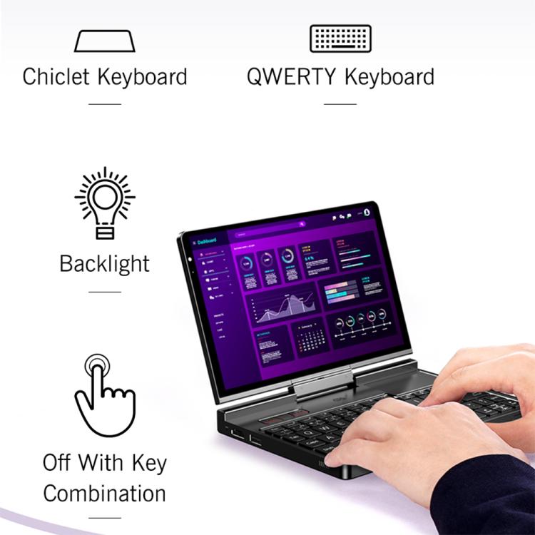 GPD Pocket 4 Handheld Gaming PC, 16GB+1TB, 8.8 inch Windows 11 Home AMD Ryzen 7 8840U, UK Plug - Pocket Console by GPD | Online Shopping UK | buy2fix