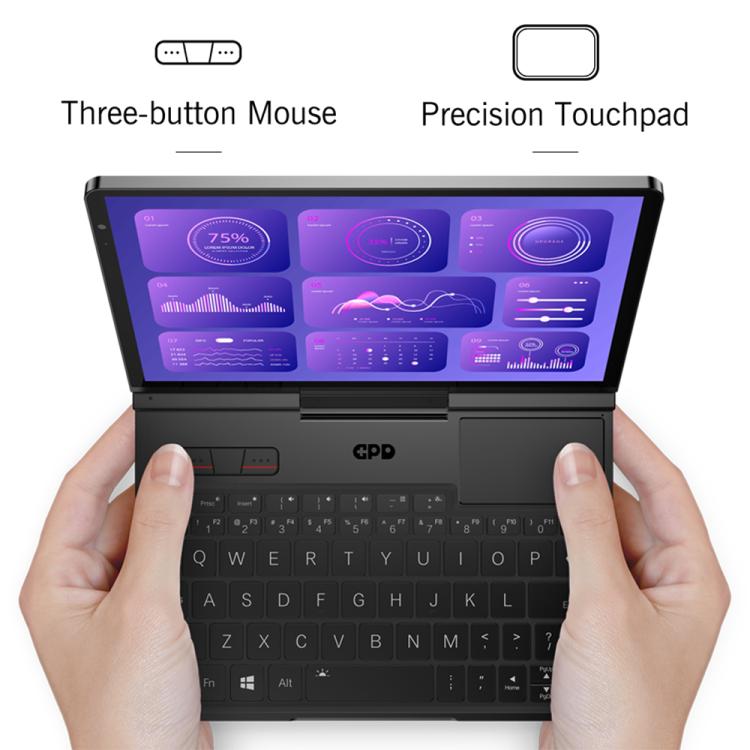 GPD Pocket 4 Handheld Gaming PC, 32GB+2TB, 8.8 inch Windows 11 Home AMD Ryzen AI 9 HX 370, US Plug - Pocket Console by GPD | Online Shopping UK | buy2fix