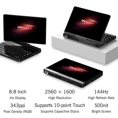 GPD Pocket 4 Handheld Gaming PC, 32GB+2TB, 8.8 inch Windows 11 Home AMD Ryzen AI 9 HX 370, US Plug - Pocket Console by GPD | Online Shopping UK | buy2fix