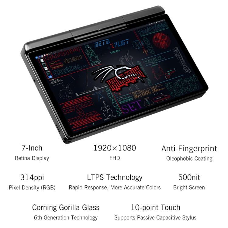 GPD MicroPC 2 Handheld Gaming PC, 16GB+512GB, 7 inch Windows 11 Pro Intel Core i3-N300, US Plug - Pocket Console by GPD | Online Shopping UK | buy2fix
