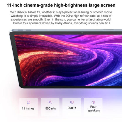 Lenovo Xiaoxin Pad 11 inch WiFi Tablet, 8GB+128GB, Android 15, MediaTek Dimensity 6300 Octa Core,US Plug (Grey) - Lenovo by Lenovo | Online Shopping UK | buy2fix