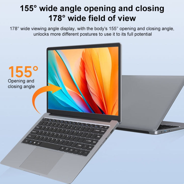 S07 14 inch Ultrathin Laptop, 6GB+1TB, Windows 11 Intel Celeron N3350 Dual Core, US Plug (Silver Grey) - Others by buy2fix | Online Shopping UK | buy2fix
