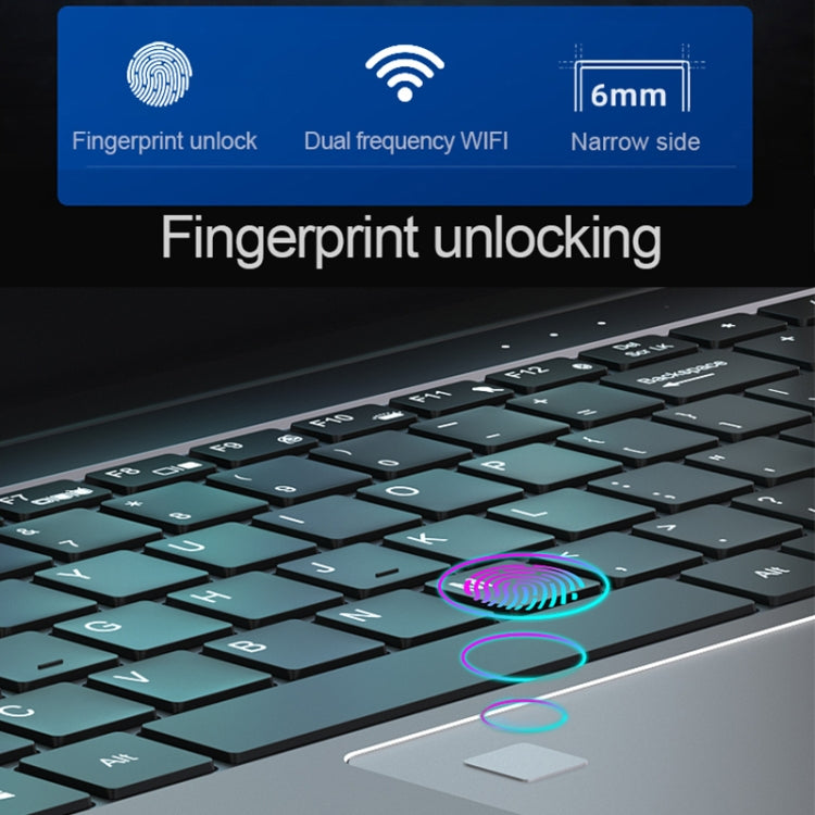 H15 15.6 inch Ultrathin Laptop, 16GB+256GB, Windows 11 Intel Processor N95 Quad Core, US Plug (Silver) - Others by buy2fix | Online Shopping UK | buy2fix