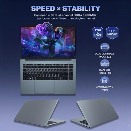 G16 Air 15.6 inch Gaming Laptop, 16GB+512GB, Windows 11 Pro AMD Ryzen 9 4950U Octa Core, EU Plug - Others by buy2fix | Online Shopping UK | buy2fix