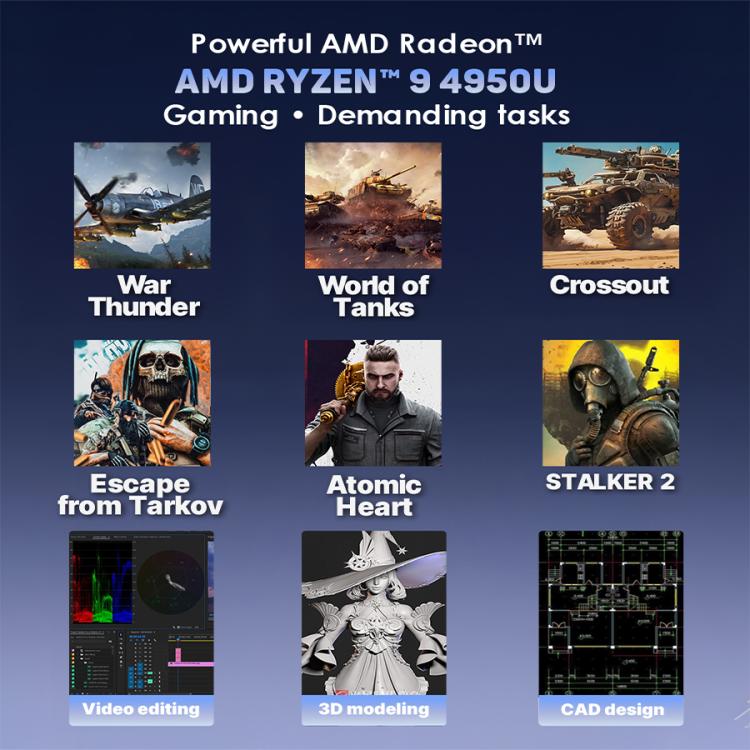 G16 Air 15.6 inch Gaming Laptop, 16GB+512GB, Windows 11 Pro AMD Ryzen 9 4950U Octa Core, US Plug - Others by buy2fix | Online Shopping UK | buy2fix
