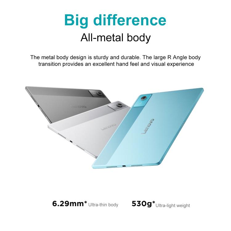 Lenovo Xiaoxin Pad 12.1 inch 2025 WiFi Tablet, 8GB+128GB, MediaTek Dimensity 6400 Octa Core,US Plug (Grey) - Lenovo by Lenovo | Online Shopping UK | buy2fix