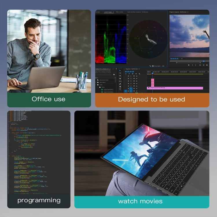 GXMO G156 15.6 inch Laptop, 16GB+512GB, Windows 11 AMD Ryzen 7 5825U Octa Core, Support Fingerprint Unlock, AU Plug - Others by GXMO | Online Shopping UK | buy2fix