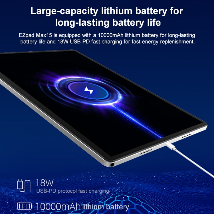 Jumper EZpad Max15 Tablet PC, 8GB+256GB, 15 inch Android 14 OS MediaTek MT8781 Octa Core Network: 4G, EU Plug - Jumper by jumper | Online Shopping UK | buy2fix