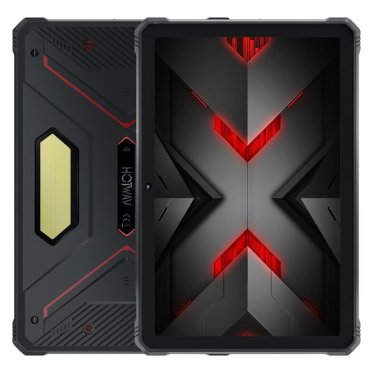 HOTWAV Tab R9 Pro IP68/IP69K Rugged Tablet, 6GB+256GB, 11 inch Android 14 Unisoc T606 Octa Core 4G Network, Global Version with Google Play, EU Plug (Black Red) - Other by HOTWAV | Online Shopping UK | buy2fix
