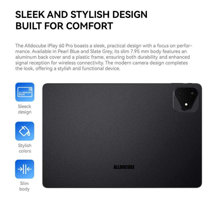 ALLDOCUBE iPlay 60 Pro 4G LTE Tablet PC, 6GB+128GB, 11 inch Android 14 MediaTek Helio G99 Octa Core Support Dual SIM (Dark Gray) - ALLDOCUBE by ALLDOCUBE | Online Shopping UK | buy2fix