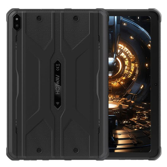 HOTWAV Tab R10 Pro IP68/IP69K Rugged Tablet, 8GB+256GB, 10.1 inch Android 14 Unisoc T606 Octa Core 4G Network, Global Version with Google Play, EU Plug (Black)