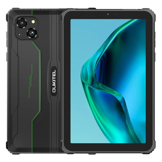 OUKITEL RT3 Pro 4G Network IP68/IP69K Rugged Tablet, 4GB+128GB, 8.0 inch Android 14 MediaTek G81 Octa-Core Support Dual SIM, EU Plug (Green) - Other by OUKITEL | Online Shopping UK | buy2fix