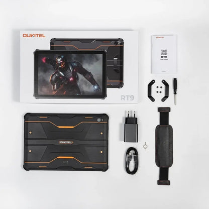 OUKITEL RT9 4G Network IP68/IP69K Rugged Tablet, 6GB+256GB, 11 inch Android 14 Unisoc T606 Octa-Core Support Dual SIM, EU Plug (Orange) - Other by OUKITEL | Online Shopping UK | buy2fix