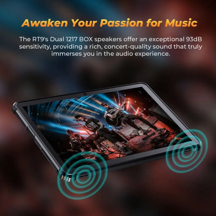 OUKITEL RT9 4G Network IP68/IP69K Rugged Tablet, 6GB+256GB, 11 inch Android 14 Unisoc T606 Octa-Core Support Dual SIM, EU Plug (Black) - Other by OUKITEL | Online Shopping UK | buy2fix