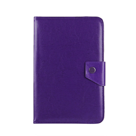 7 inch Tablets Leather Case Crazy Horse Texture Protective Case Shell with Holder for Galaxy Tab A 7.0 (2016) / T280 & Tab 4 7.0 / T230 & Tab Q T2558, Colorfly G708, Asus ZenPad 7.0 Z370CG, Huawei MediaPad T1 7.0 / T1-701u(Purple) - 7 inch by buy2fix | Online Shopping UK | buy2fix