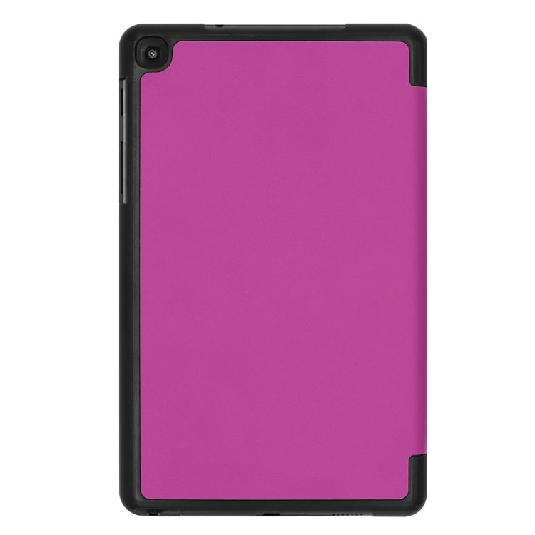 Custer Texture Horizontal Flip Leather Case for Galaxy Tab A 8.0 (2019) P205 / P200, with Three-folding Holder (Purple) by buy2fix