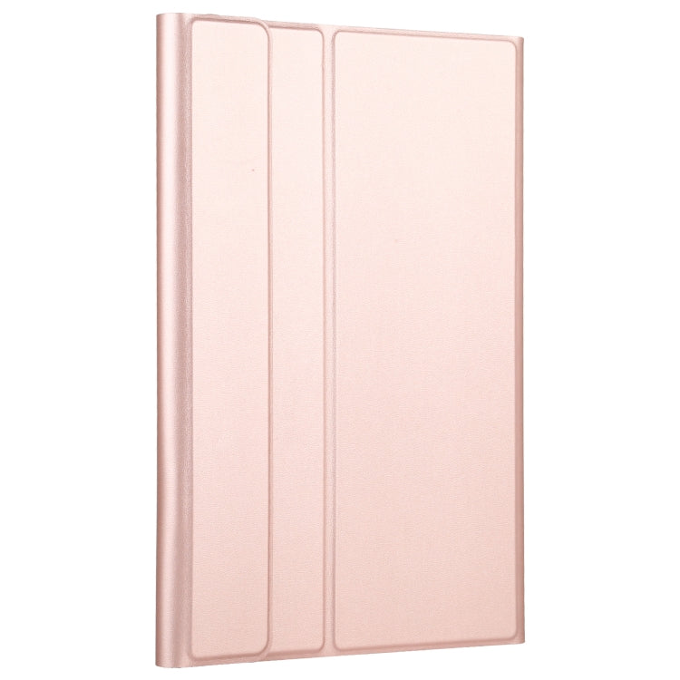 A500S Detachable Bluetooth Backlight Keyboard Ultrathin Horizontal Flip Leather Tablet Case with Holder for Samsung Galaxy Tab A7 10.4 (2020) T500 / T505(Rose Gold) by buy2fix