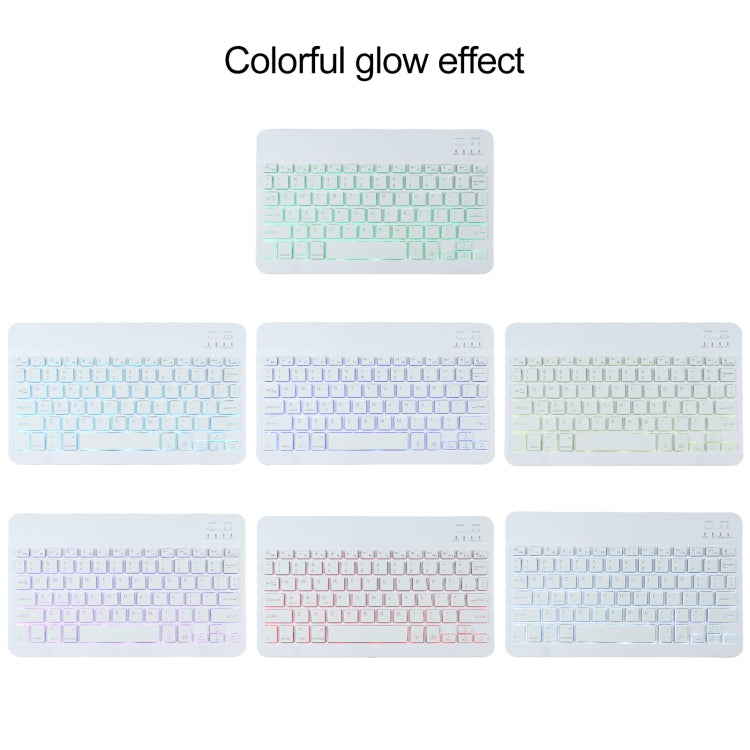 A500S Detachable Bluetooth Backlight Keyboard Ultrathin Horizontal Flip Leather Tablet Case with Holder for Samsung Galaxy Tab A7 10.4 (2020) T500 / T505(Rose Gold) by buy2fix