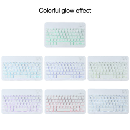 A500S Detachable Bluetooth Backlight Keyboard Ultrathin Horizontal Flip Leather Tablet Case with Holder for Samsung Galaxy Tab A7 10.4 (2020) T500 / T505(Rose Gold) by buy2fix