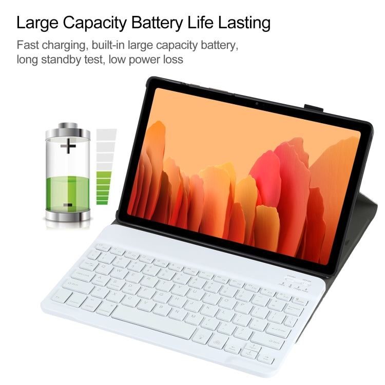 A500S Detachable Bluetooth Backlight Keyboard Ultrathin Horizontal Flip Leather Tablet Case with Holder for Samsung Galaxy Tab A7 10.4 (2020) T500 / T505(Rose Gold) by buy2fix