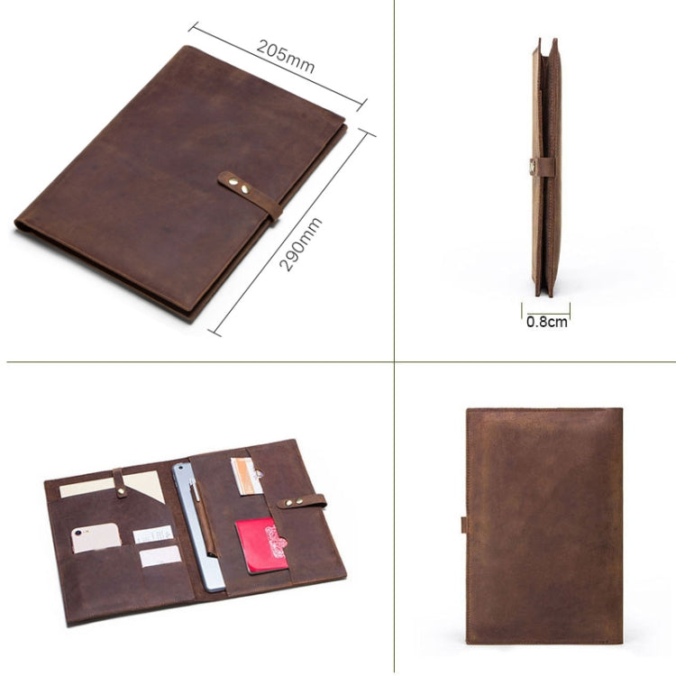 CF2002 For iPad Pro 10.5 inch Retro Crazy Horse Texture Buckle Multifunctional Tablet PC Protective Leather Case with Mobile Phone / Notebook Pockets & Card Slots - iPad Pro 10.5 inch Cases by buy2fix | Online Shopping UK | buy2fix