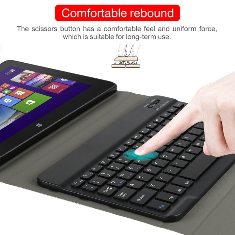 AM12 2 in 1 Removable Bluetooth Keyboard + Protective Leather Tablet Case with Holder for Lenovo Tab P11 (Tab-J606F)(Black) by buy2fix