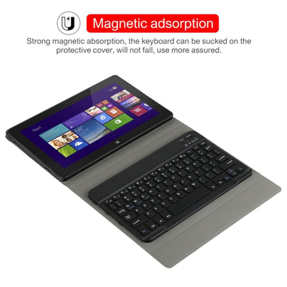 AM12 2 in 1 Removable Bluetooth Keyboard + Protective Leather Tablet Case with Holder for Lenovo Tab P11 (Tab-J606F)(Black) by buy2fix