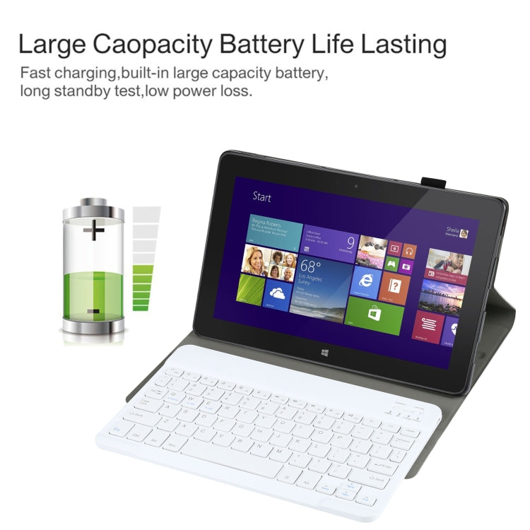 AM12 2 in 1 Removable Bluetooth Keyboard + Protective Leather Tablet Case with Holder for Lenovo Tab P11 (Tab-J606F)(Gold) by buy2fix