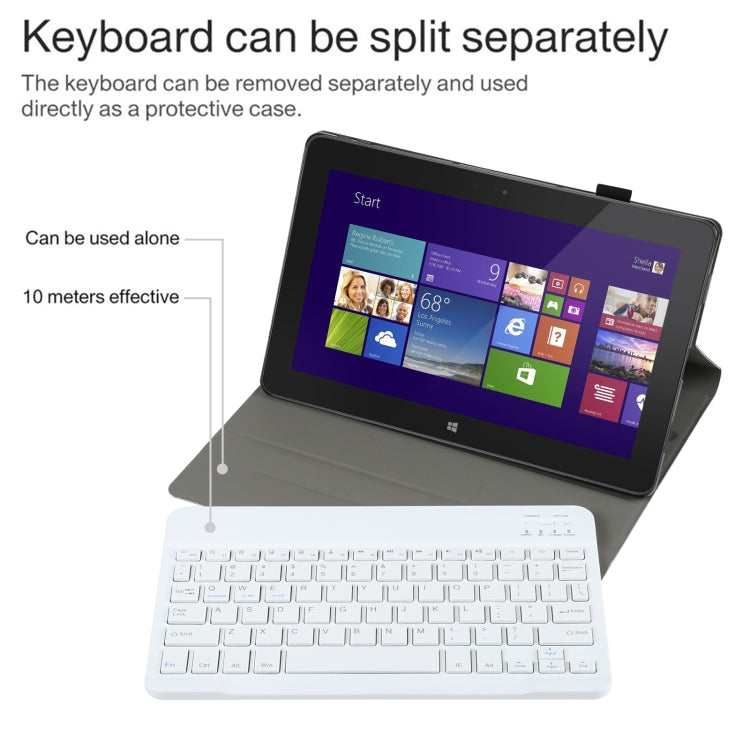 AM12 2 in 1 Removable Bluetooth Keyboard + Protective Leather Tablet Case with Holder for Lenovo Tab P11 (Tab-J606F)(Gold) by buy2fix