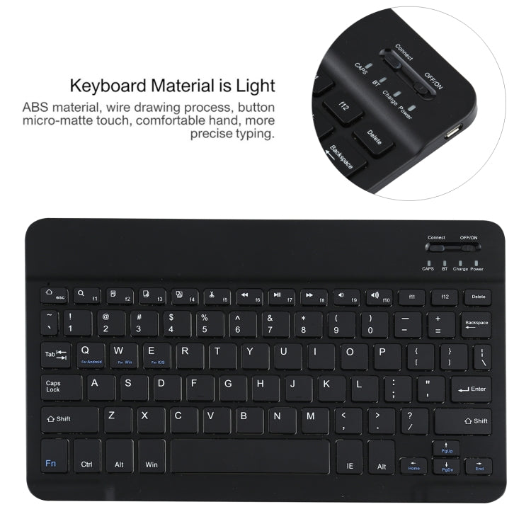 AM13 2 in 1 Removable Bluetooth Keyboard + Protective Leather Tablet Case with Holder for Lenovo Tab P11 Pro (TB-XJ706F)(Black) by buy2fix