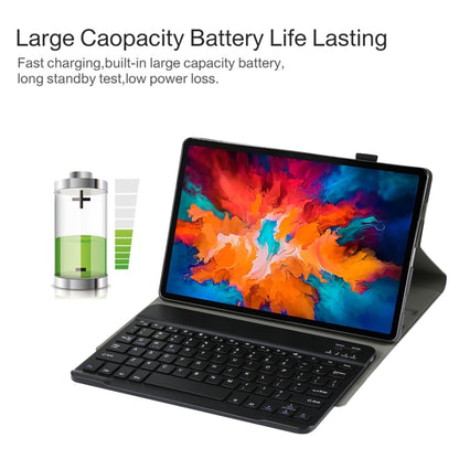 AM13 2 in 1 Removable Bluetooth Keyboard + Protective Leather Tablet Case with Holder for Lenovo Tab P11 Pro (TB-XJ706F)(Black) by buy2fix
