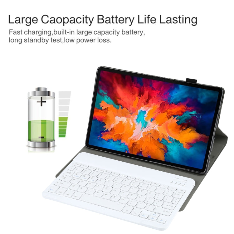 AM13 2 in 1 Removable Bluetooth Keyboard + Protective Leather Tablet Case with Holder for Lenovo Tab P11 Pro (TB-XJ706F)(Gold) by buy2fix