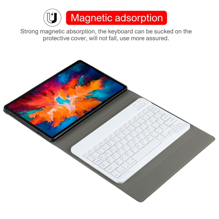 AM13 2 in 1 Removable Bluetooth Keyboard + Protective Leather Tablet Case with Holder for Lenovo Tab P11 Pro (TB-XJ706F)(Gold) by buy2fix