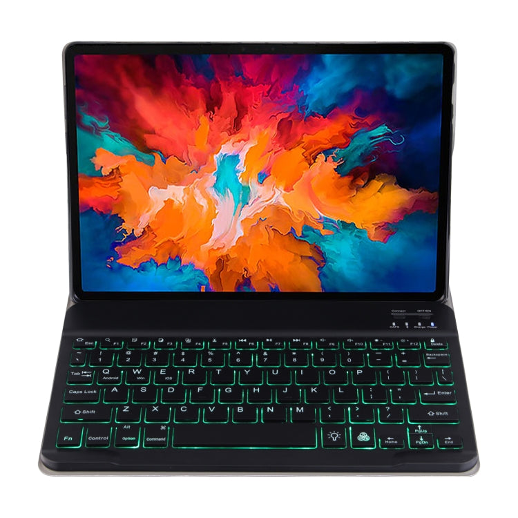 DY-M10ReL-S 2 in 1 Removable Bluetooth Keyboard + Protective Leather Tablet Case with Backlight & Holder for Lenovo Tab M10 FHD REL(Blue) by buy2fix