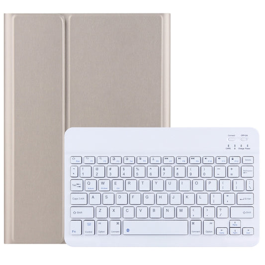 DY-M10ReL 2 in 1 Removable Bluetooth Keyboard + Protective Leather Tablet Case with Holder for Lenovo Tab M10 FHD REL(Gold) by buy2fix