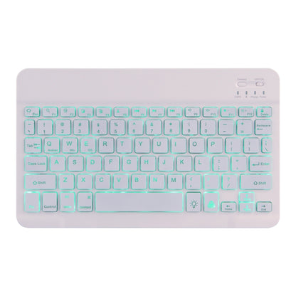 DY-P10-S 2 in 1 Removable Bluetooth Keyboard + Protective Leather Tablet Case with Backlight & Holder for Lenovo Tab P10 10.1 inch(Rose Gold) by buy2fix