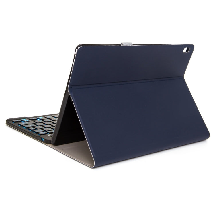 DY-E10 2 in 1 Removable Bluetooth Keyboard + Protective Leather Tablet Case with Backlight & Holder for Lenovo Tab E10(Blue) by buy2fix