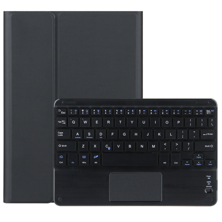 DY-E10 2 in 1 Removable Bluetooth Keyboard + Protective Leather Tablet Case with Touchpad & Holder for Lenovo Tab E10(Black) by buy2fix