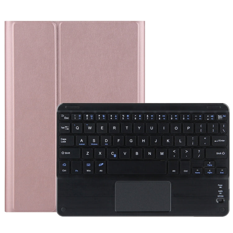 DY-P10-C 2 in 1 Removable Bluetooth Keyboard + Protective Leather Tablet Case with Touchpad & Holder for Lenovo Tab P10 10.1 inch(Rose Gold) by buy2fix