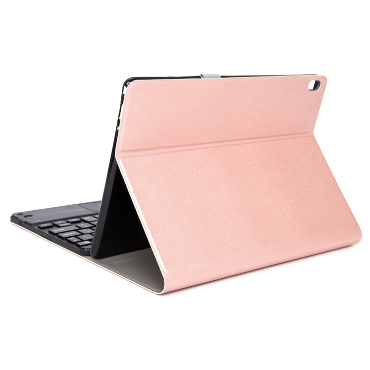 DY-P10-C 2 in 1 Removable Bluetooth Keyboard + Protective Leather Tablet Case with Touchpad & Holder for Lenovo Tab P10 10.1 inch(Rose Gold) by buy2fix