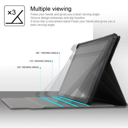 AM10 2 in 1 Removable Bluetooth Keyboard + Protective Leather Tablet Case with Holder for Lenovo M10 FHD Plus 10.3 inch(Black) by buy2fix