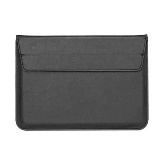 Universal Envelope Style PU Leather Case with Holder for Ultrathin Notebook Tablet PC 15.4 inch, Size: 39x28x1.5cm(Black) - 15 inch by buy2fix | Online Shopping UK | buy2fix