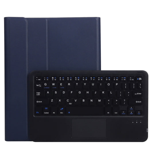 A11-A 2 in 1 Removable Bluetooth Keyboard + Protective Leather Tablet Case with Touchpad & Holder for iPad Pro 11 2022 / 2021 / Air 5 / Air 4(Dark Blue) - For iPad Pro by buy2fix | Online Shopping UK | buy2fix