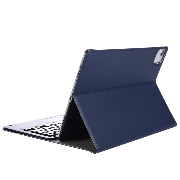 A11-A 2 in 1 Removable Bluetooth Keyboard + Protective Leather Tablet Case with Touchpad & Holder for iPad Pro 11 2022 / 2021 / Air 5 / Air 4(Dark Blue) - For iPad Pro by buy2fix | Online Shopping UK | buy2fix