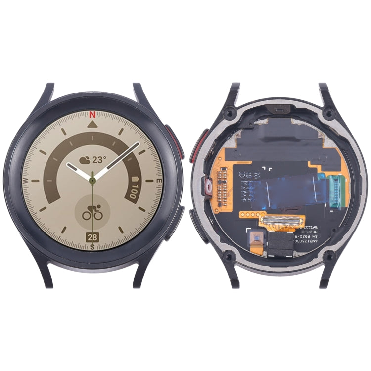 Original LCD Screen Digitizer Full Assembly with Frame for Samsung Galaxy Watch5 Pro 45mm SM-R920/R925 (Black) - LCD Related Parts by buy2fix | Online Shopping UK | buy2fix